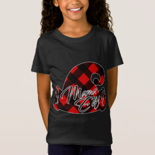 CAMISETA NAVIDADES COINCIDENTES ROJO PLAID PAJAMA PARA MAMA