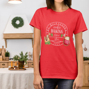 Camiseta Navidades coincidentes White Cookie Baking Crew