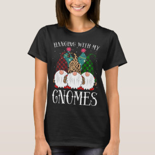 Camiseta Navidades Colgando Con La Impresión Xma De Mi Leop