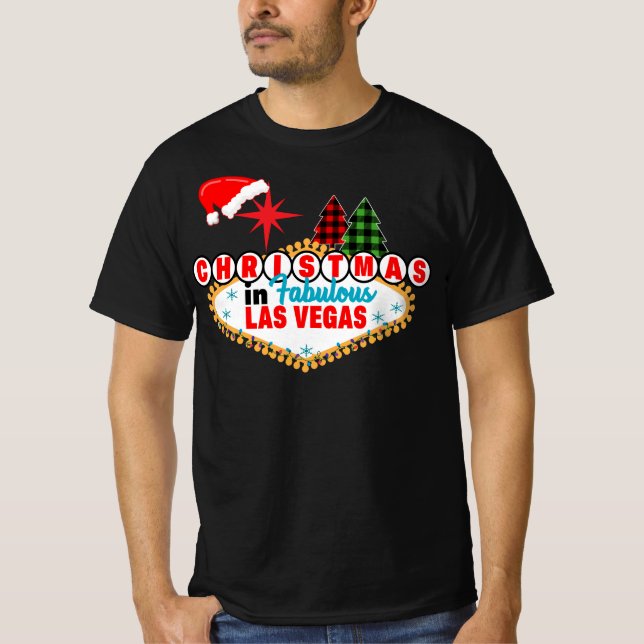 Camiseta Navidades coloridos de Las Vegas (Anverso)