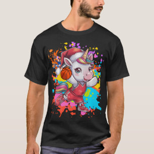 Camiseta Navidades coloridos del equipo de baloncesto de Un