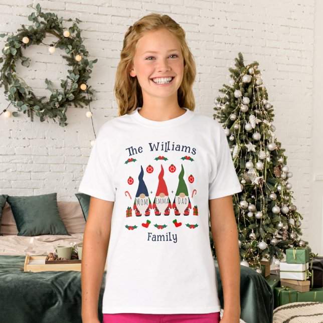 Camiseta Navidades coloridos gnomos adorables (Subido por el creador)