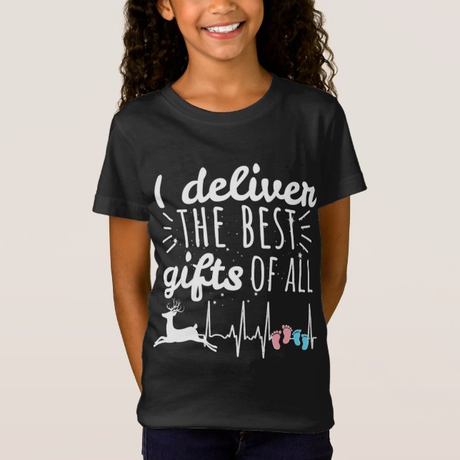 Camiseta Navidades Comadrona Doula Trabajadora Enfermera Fe (Anverso)