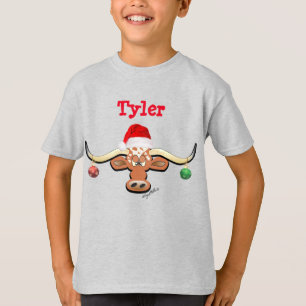Camiseta Navidades cómicos Longhorn Steer