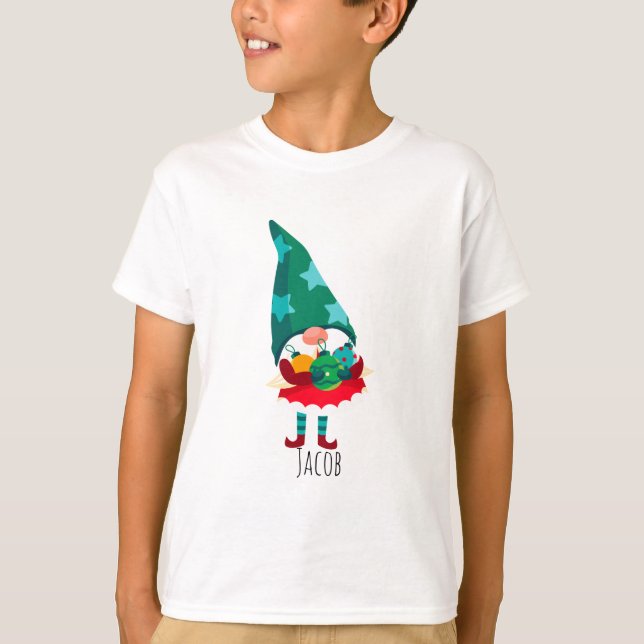 Camiseta Navidades con adornos navideños (Anverso)