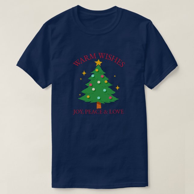 Camiseta Navidades con árbol (Diseño del anverso)
