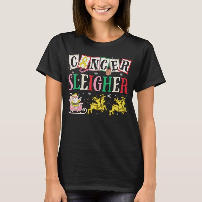 Camiseta Navidades con cáncer de cuello uterino (Anverso)