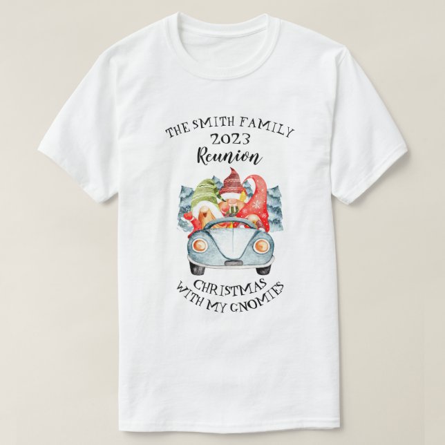 Camiseta Navidades Con La Reunión De Navidades Familiares D (Diseño del anverso)