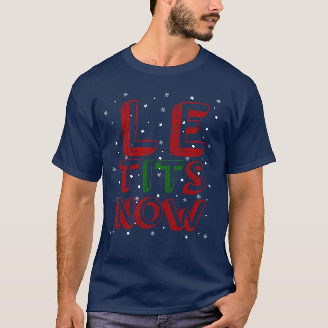 Camiseta Navidades con Let It Snow (Anverso)