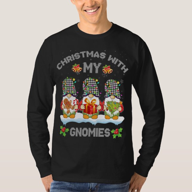 Camiseta Navidades Con Mi Familia Gnomies Que Coinciden Con (Anverso)