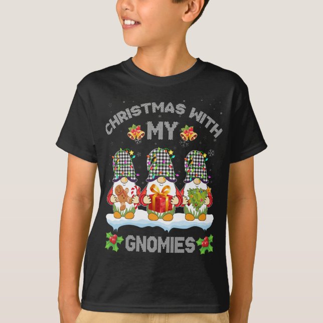 Camiseta Navidades Con Mi Familia Gnomies Que Coinciden Con (Anverso)