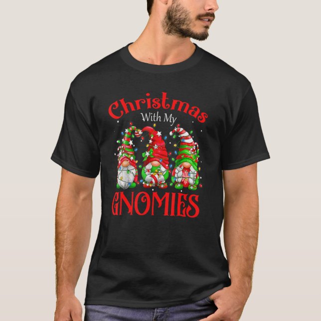 Camiseta Navidades Con Mi Familia Gnomies Que Coinciden Con (Anverso)