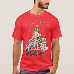 Camiseta Navidades Con Mi Heredero Granjero De Ganado Famos