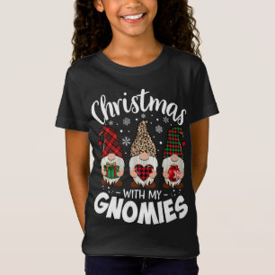 Camiseta Navidades Con Mi Maestra Gnomie Leopard Gnome Buf