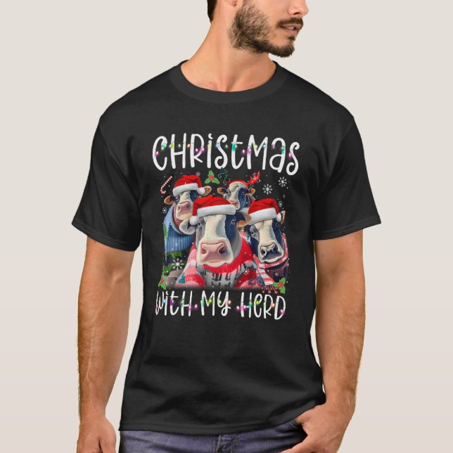Camiseta Navidades Con Mi Pastor De Vacas (Anverso)