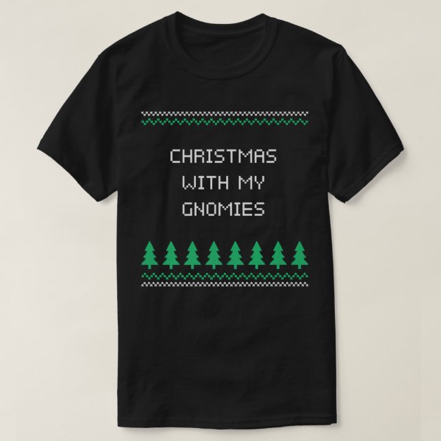Camiseta Navidades Con Mis Gnomies Amigos Navidades De Xmas (Diseño del anverso)
