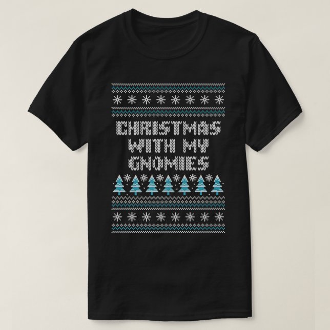 Camiseta Navidades Con Mis Gnomies Amigos Navidades De Xmas (Diseño del anverso)