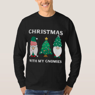 Camiseta Navidades Con Mis Gnomies Divertidos Gnome Pun Xma