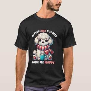 Camiseta Navidades con pepitas y café me hacen feliz a las