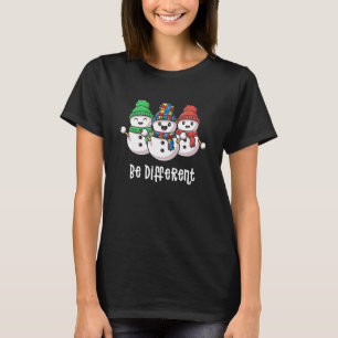 Camiseta Navidades Concienciación sobre autismo son diferen