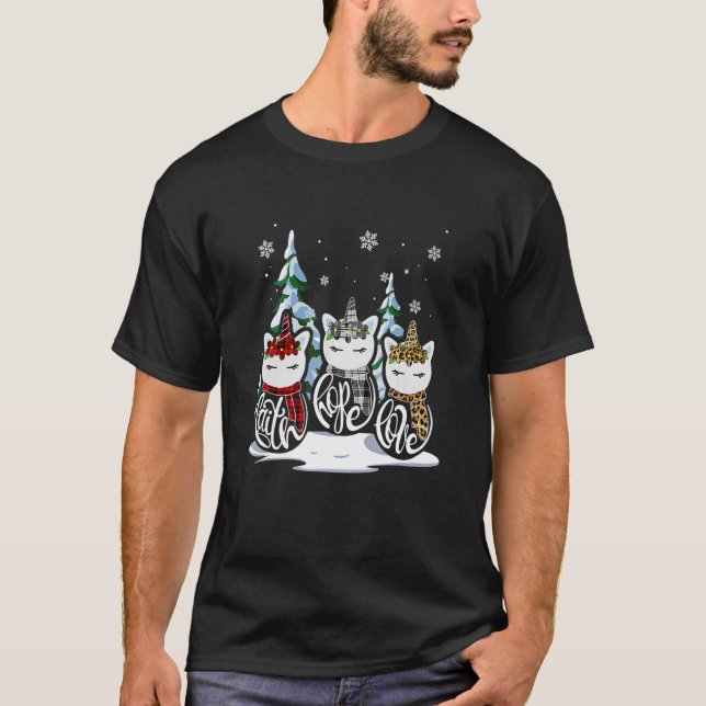 Camiseta Navidades confían en la esperanza de amar al leopa (Anverso)