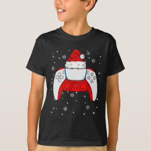 Camiseta Navidades Controlador Santa Gamer Niños Adolescent