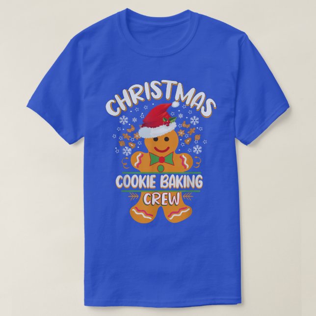 Camiseta Navidades Cookie Baking Crew Divertidas Navidades  (Diseño del anverso)