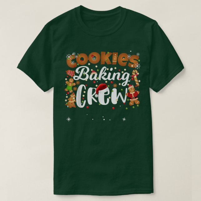 Camiseta Navidades Cookie Baking Crew Familia Funny Concord (Diseño del anverso)