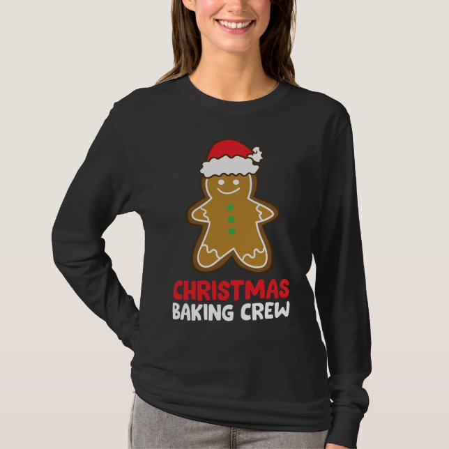 Camiseta Navidades Cookie Baking Crew Funny Gingerbread Bak (Anverso)