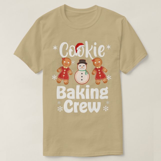 Camiseta Navidades Cookie Baking Crew Funny Pajamas Family (Diseño del anverso)