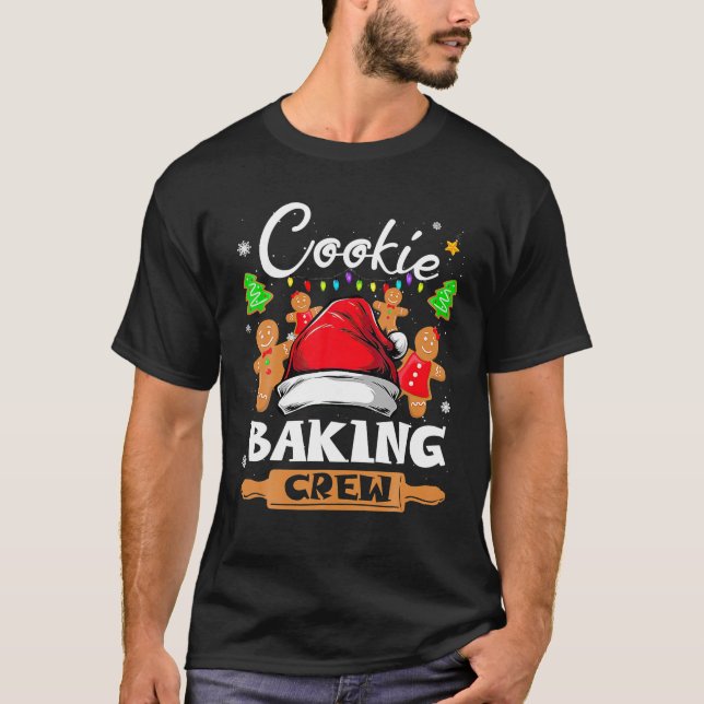 Camiseta Navidades Cookie Baking Crew Funny Pajamas Family (Anverso)