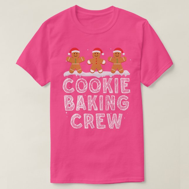 Camiseta Navidades Cookie Baking Crew Gingerbread (Diseño del anverso)