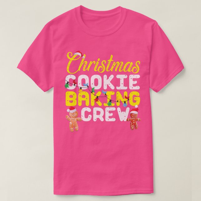 Camiseta Navidades Cookie Baking Crew Gingerbread Man (Diseño del anverso)
