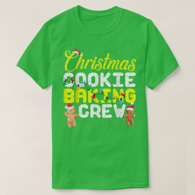 Camiseta Navidades Cookie Baking Crew Gingerbread Man (Diseño del anverso)