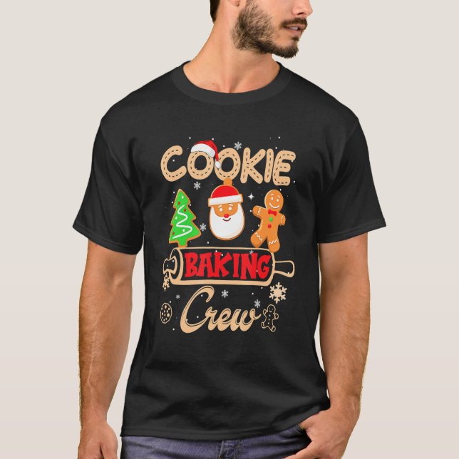 Camiseta Navidades Cookie Baking Crew Gingerbread Santa Xm (Anverso)