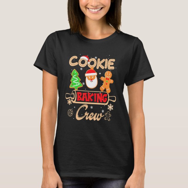 Camiseta Navidades Cookie Baking Crew Gingerbread Santa Xm (Anverso)