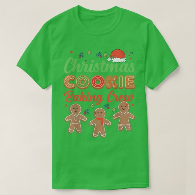 Camiseta Navidades Cookie Baking Crew Gingerbread Team Sant (Diseño del anverso)