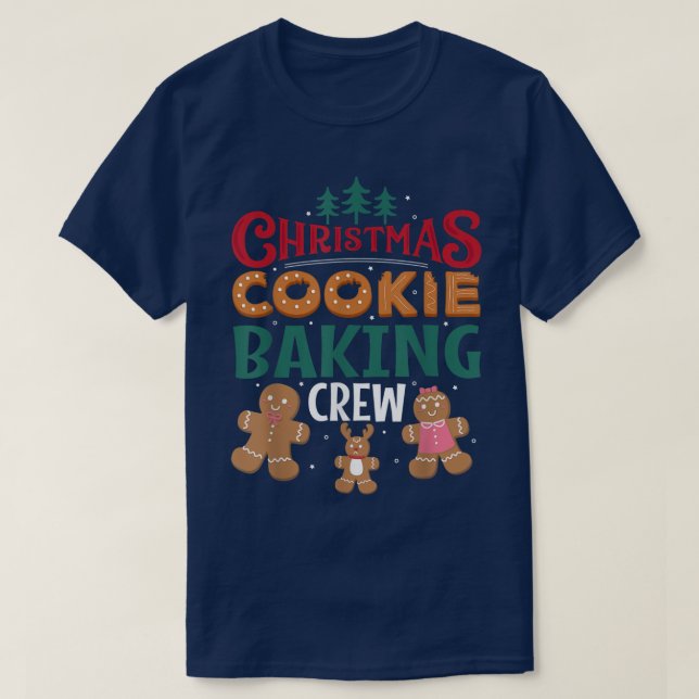 Camiseta Navidades Cookie Baking Crew Gingerbread Team Sant (Diseño del anverso)