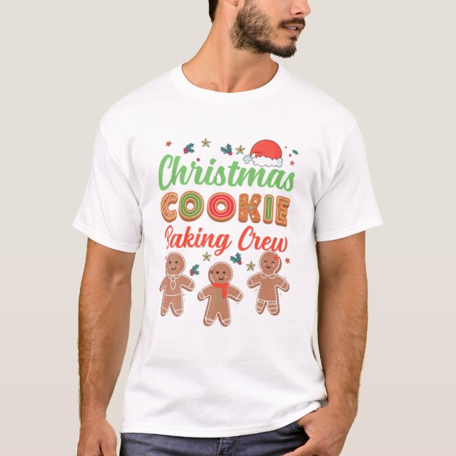 Camiseta Navidades Cookie Baking Crew Gingerbread Team Sant (Anverso)