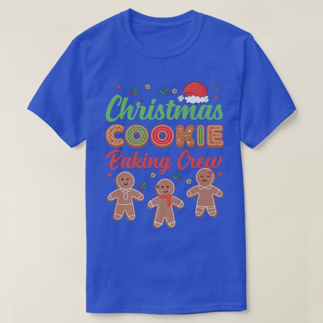 Camiseta Navidades Cookie Baking Crew Gingerbread Team Sant (Diseño del anverso)