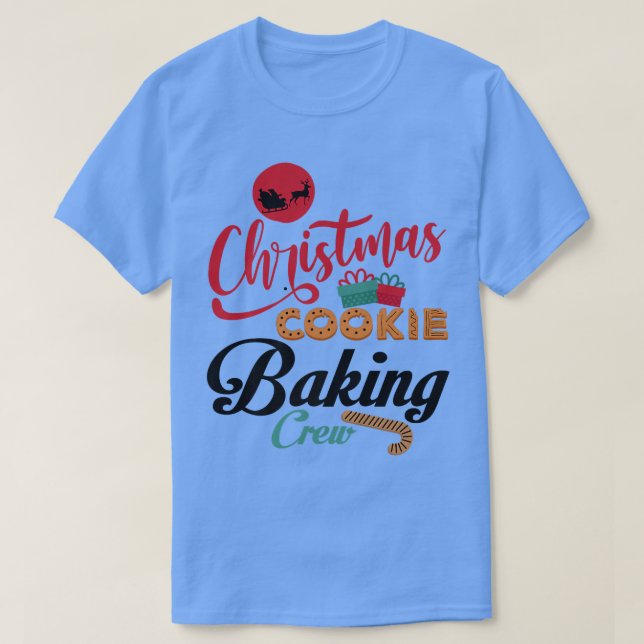 Camiseta Navidades Cookie Baking Crew Gingerbread Team Sant (Diseño del anverso)
