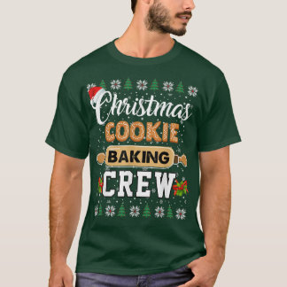 Camiseta Navidades Cookie Baking Crew Graciosa Navidad Paja