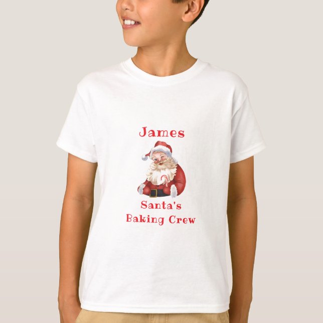 Camiseta Navidades Cookie Baking Crew Kids (Anverso)