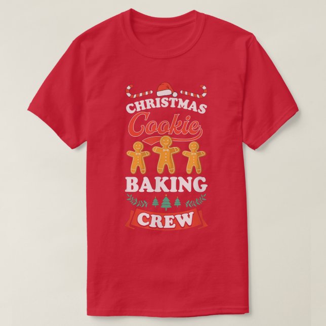 Camiseta Navidades Cookie Baking Crew Matando Baker Ginger (Diseño del anverso)
