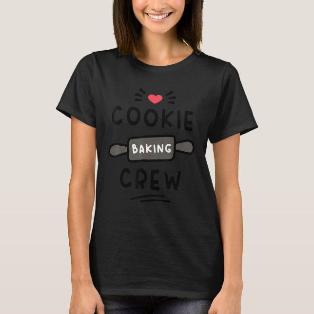Camiseta Navidades Cookie Baking Crew Navidad Family Mat (Anverso)