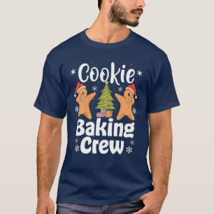 Camiseta Navidades Cookie Baking Crew Pajama, Gingerbread C