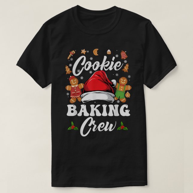 Camiseta Navidades Cookie Baking Crew Pajama, Gingerbread C (Diseño del anverso)