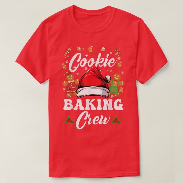 Camiseta Navidades Cookie Baking Crew Pajama, Gingerbread C (Diseño del anverso)