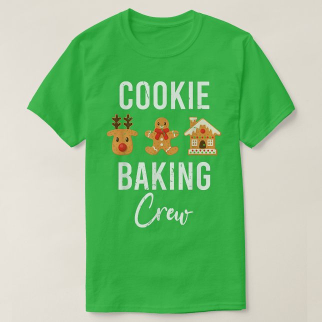 Camiseta Navidades Cookie Baking Crew Pajama Gingerbread Ch (Diseño del anverso)