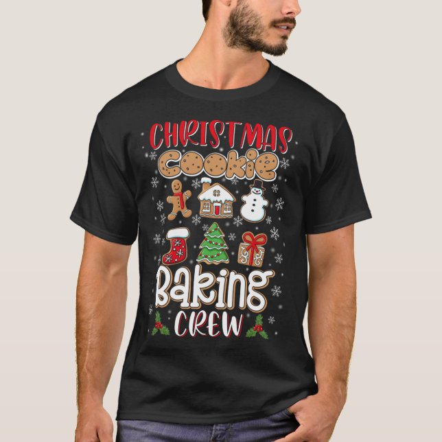 Camiseta Navidades Cookie Baking Crew Xmas Cookie Cute Sant (Anverso)